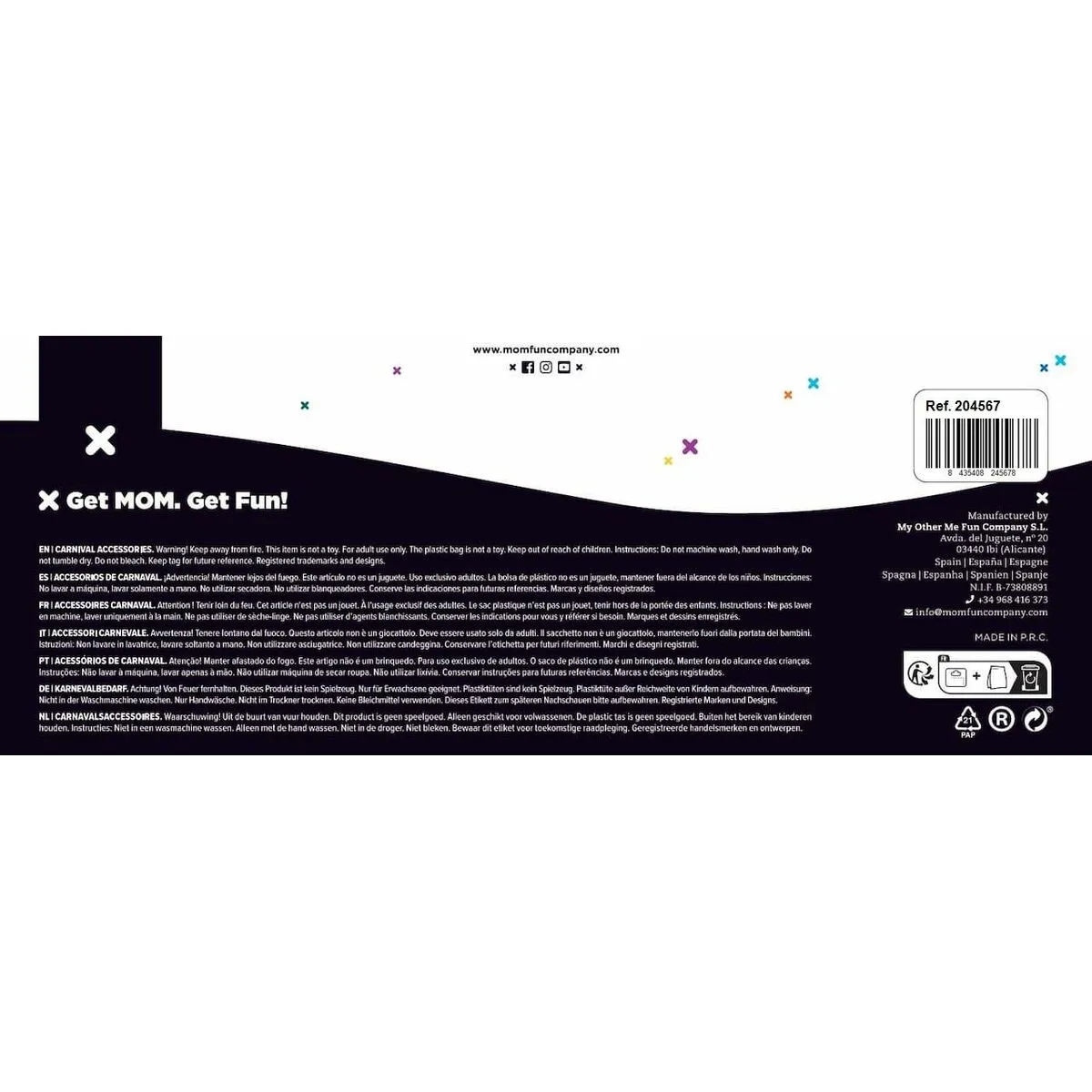 Masque my other me assassin blanc s241916286. Diaytar, c'est la convergence entre votre style unique et notre sélection infinie de produits qui lui correspondent.