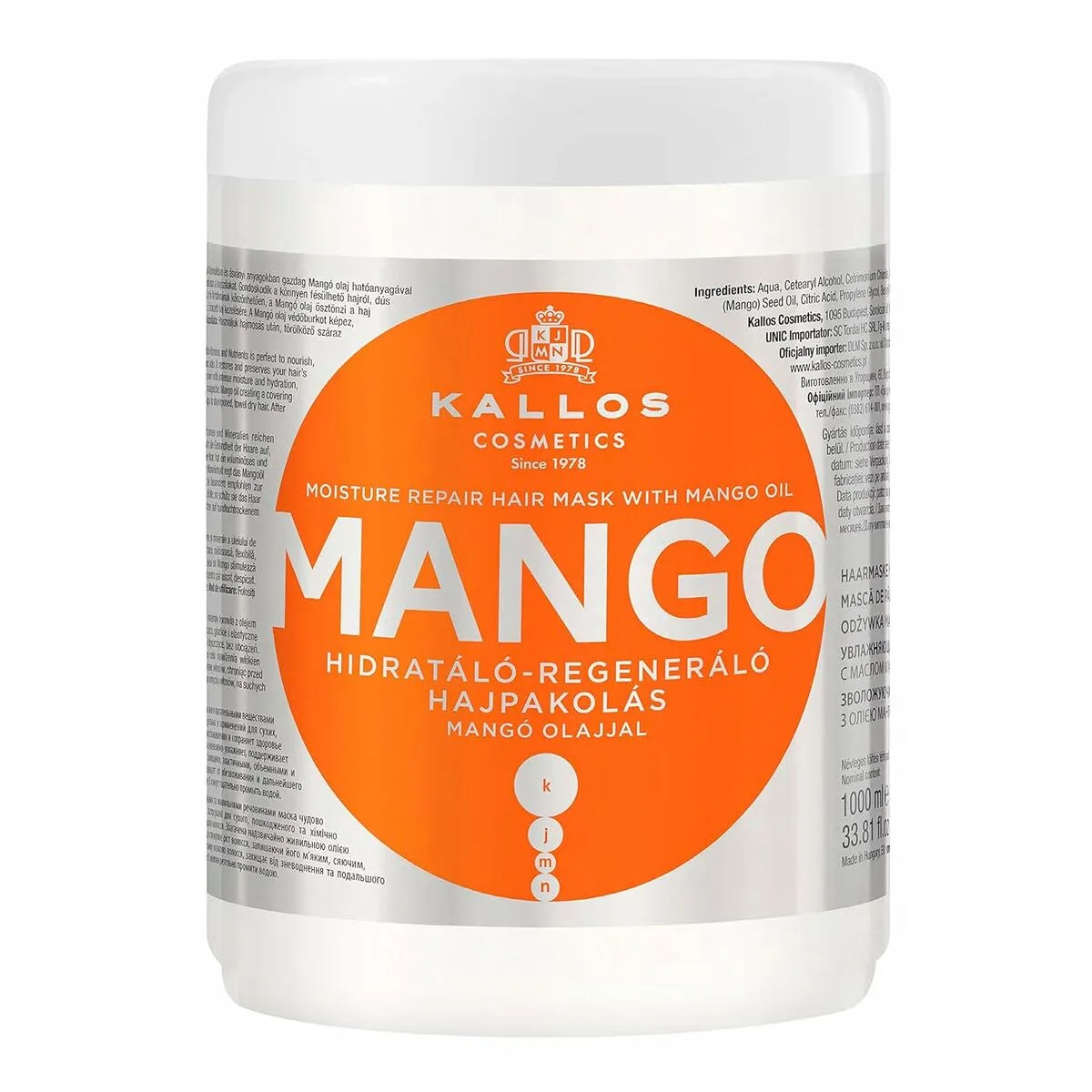 Masque reparateur pour cheveux kallos cosmetics mango 1 l s831498867. Bienvenue chez Diaytar - Votre destination shopping pour tous vos besoins du quotidien !