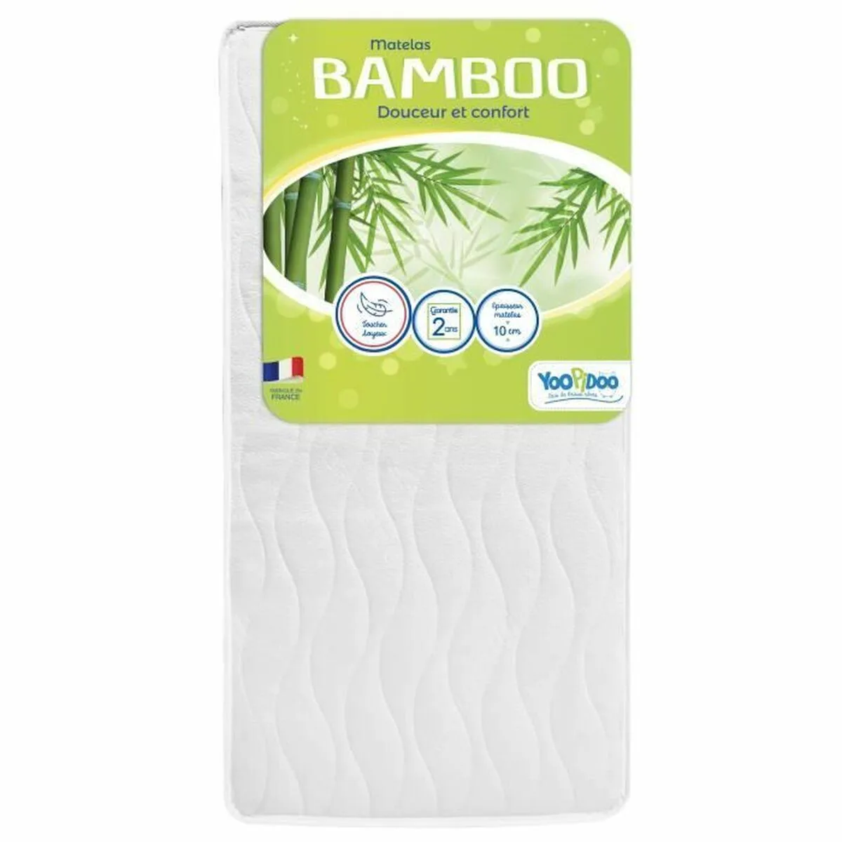 Matelas pour lit de bebe yoopidoo bamboo 60 x 120 cm s7100290263. Notre équipe chez Diaytar est votre équipe de choc, dévouée à débusquer les produits qui méritent votre attention.