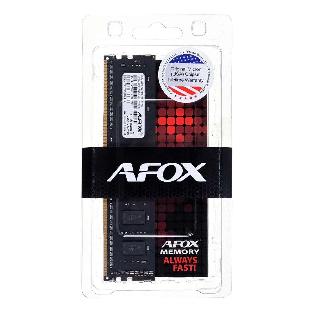 Memoire ram afox afld48ph1p 8 gb ddr4 cl22 s917531336. Notre mantra chez Diaytar : un produit, un sourire. Nous mesurons notre succès à votre satisfaction instantanée.