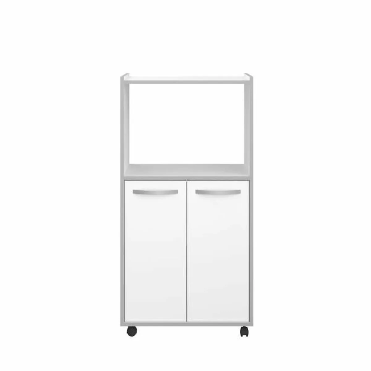 Meuble d appoint gris melamine chrome 60 x 43 x 118 cm s715231817. Diaytar réinvente votre quotidien avec des objets déco pleins de charme.