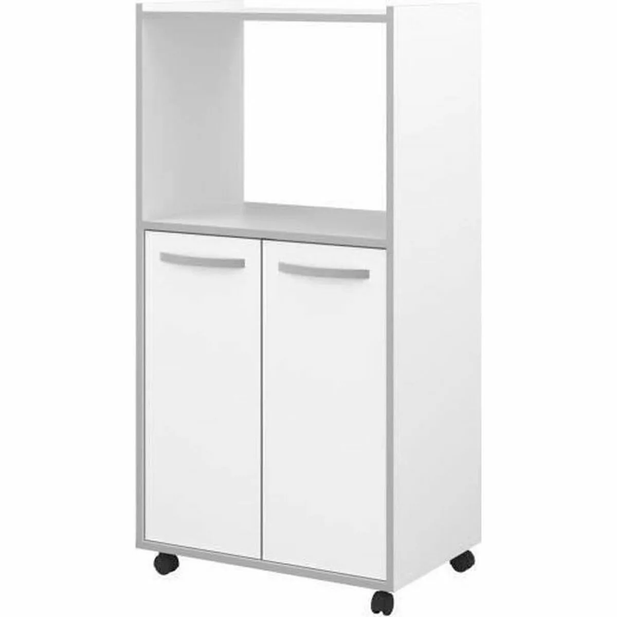 Meuble d appoint gris melamine chrome 60 x 43 x 118 cm s715231886. Diaytar s'adapte à vos besoins avec une gamme complète et variée.