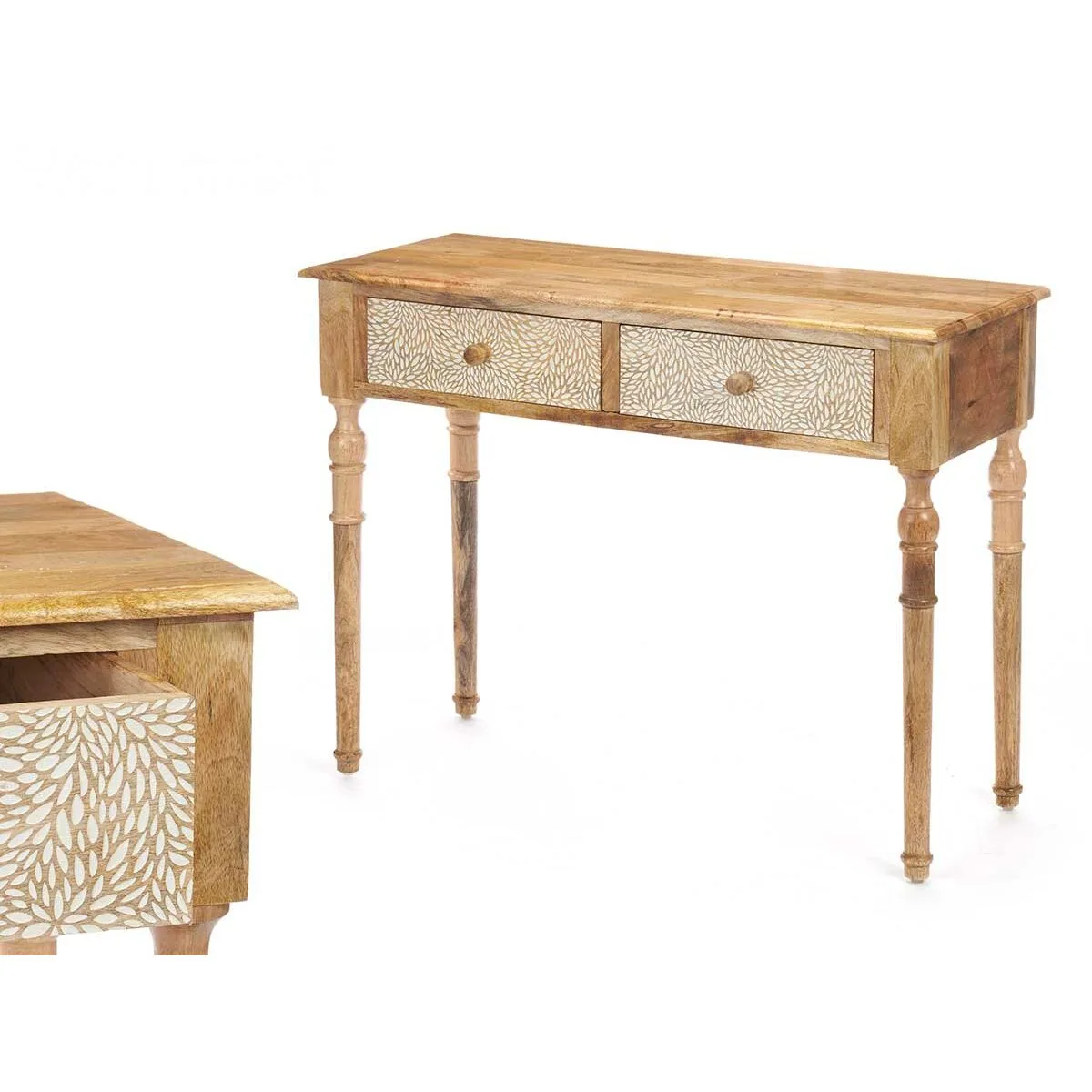 Meuble d entree avec 2 tiroirs gift decor 33 blanc marron 98 x 77 x 42 cm volets s363204440. Diaytar s'engage à vous proposer une expérience shopping unique avec des produits généraux innovants, tendance et toujours à prix attractifs
