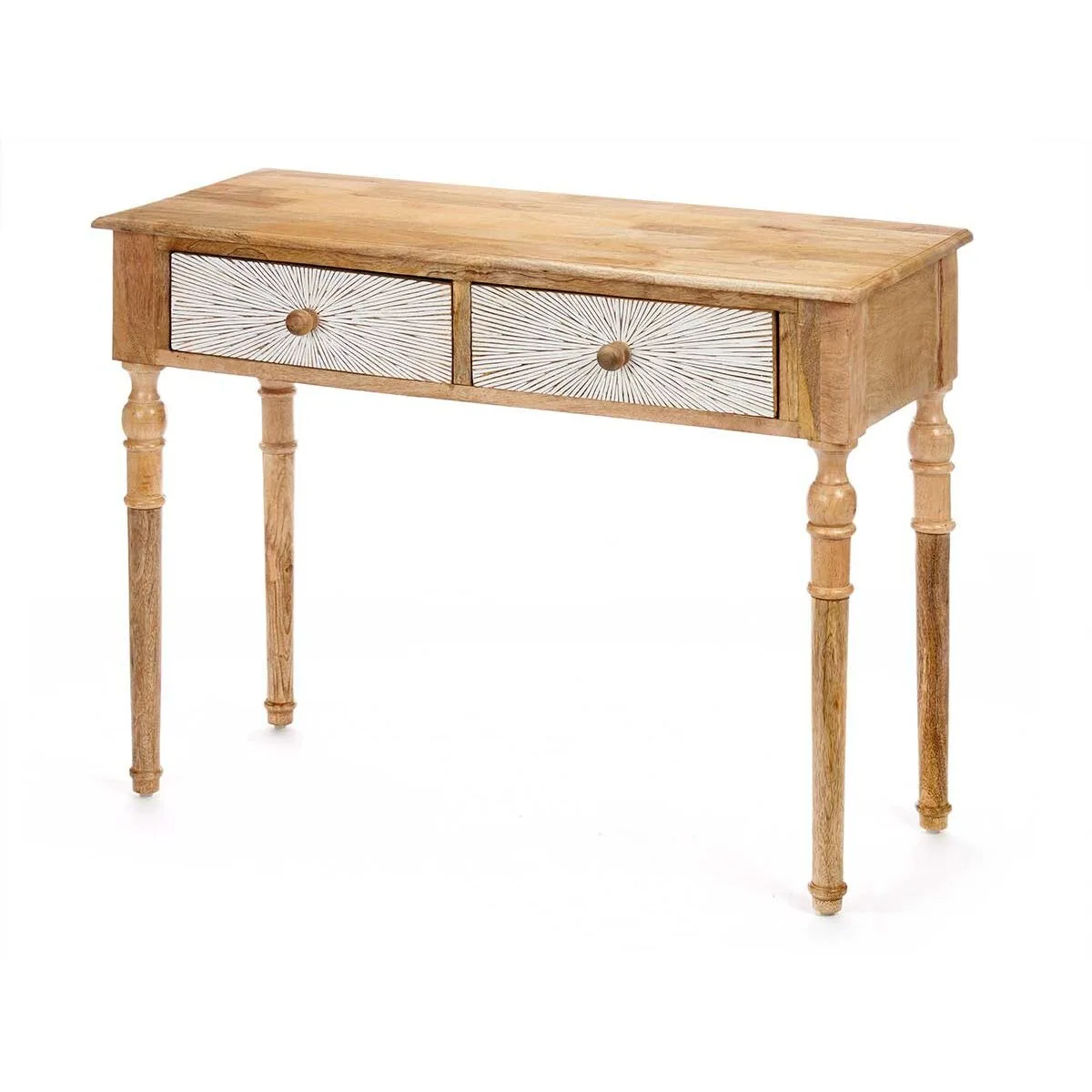 Meuble d entree avec 2 tiroirs gift decor 35 blanc marron 98 x 77 x 42 cm rayures s363204698. L'ambition de Diaytar : devenir votre boutique en ligne de référence pour tous les produits qui améliorent votre vie