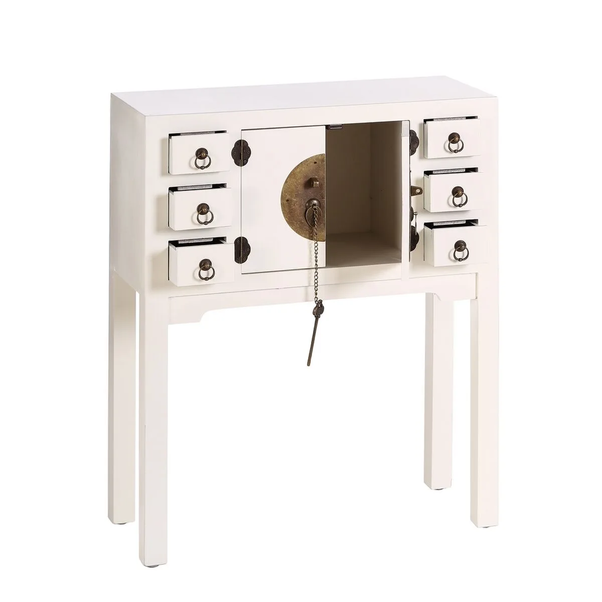 Meuble d entree oriente blanc dore 63 x 26 x 80 cm s880002072. Chez Diaytar, nous célébrons la singularité de chaque produit, qu'il s'agisse d'un gadget tech ou d'un ustensile maison