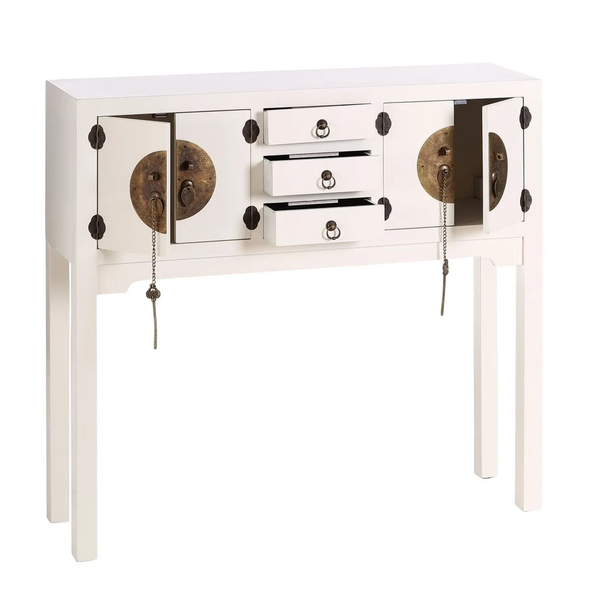Meuble d entree oriente blanc dore 95 x 26 x 90 cm s880001986. Diaytar ou l'éloge de la diversité : un catalogue riche et varié où chacun trouve son bonheur, quel que soit son style