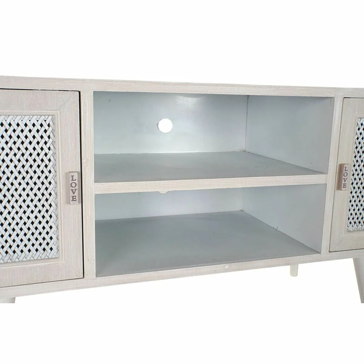 Meubles de television dkd home decor blanc bois mdf 110 x 61 x 41 cm s303305434. Bienvenue chez Diaytar, où l'élégance rencontre l'innovation avec nos produits électroniques dernier cri et nos créations maison exclusives