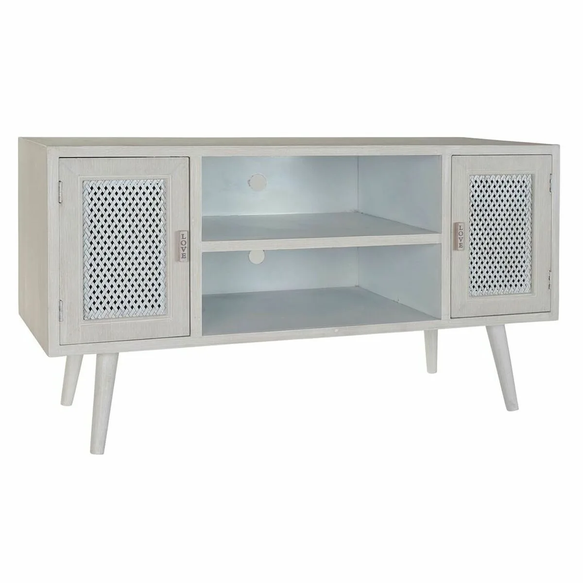 Meubles de television dkd home decor blanc bois mdf 110 x 61 x 41 cm s303305438. Diaytar, le compagnon des esprits créatifs et exigeants en quête de produits généraux hors des sentiers battus