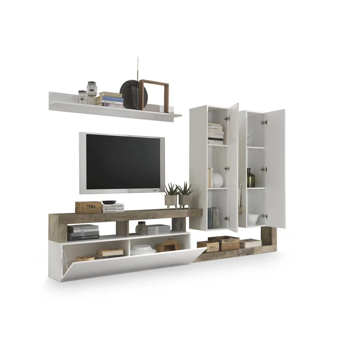 Meubles de television dkd home decor blanc metal aluminium bois mdf 277 x 75 x 173 cm 277 x 35 x 173 cm s304439633. Diaytar, c'est le testament vivant qu'on peut allier large choix et qualité exemplaire dans le e-commerce.