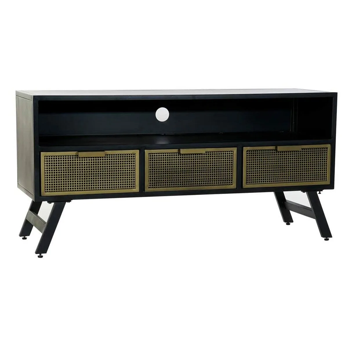 Meubles de television dkd home decor noir metal dore 125 x 41 x 62 cm s302301351. Diaytar, c'est la fusion entre le meilleur de l'artisanat et le cutting-edge de la technologie, au service de votre quotidien.