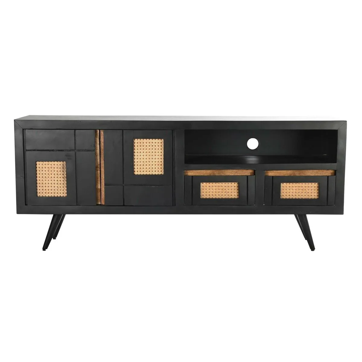 Meubles de television dkd home decor noir rotin bois de manguier 145 5 x 40 5 x 60 cm s303370274. Diaytar, c'est la fusion entre le meilleur de l'artisanat et le cutting-edge de la technologie, au service de votre quotidien.