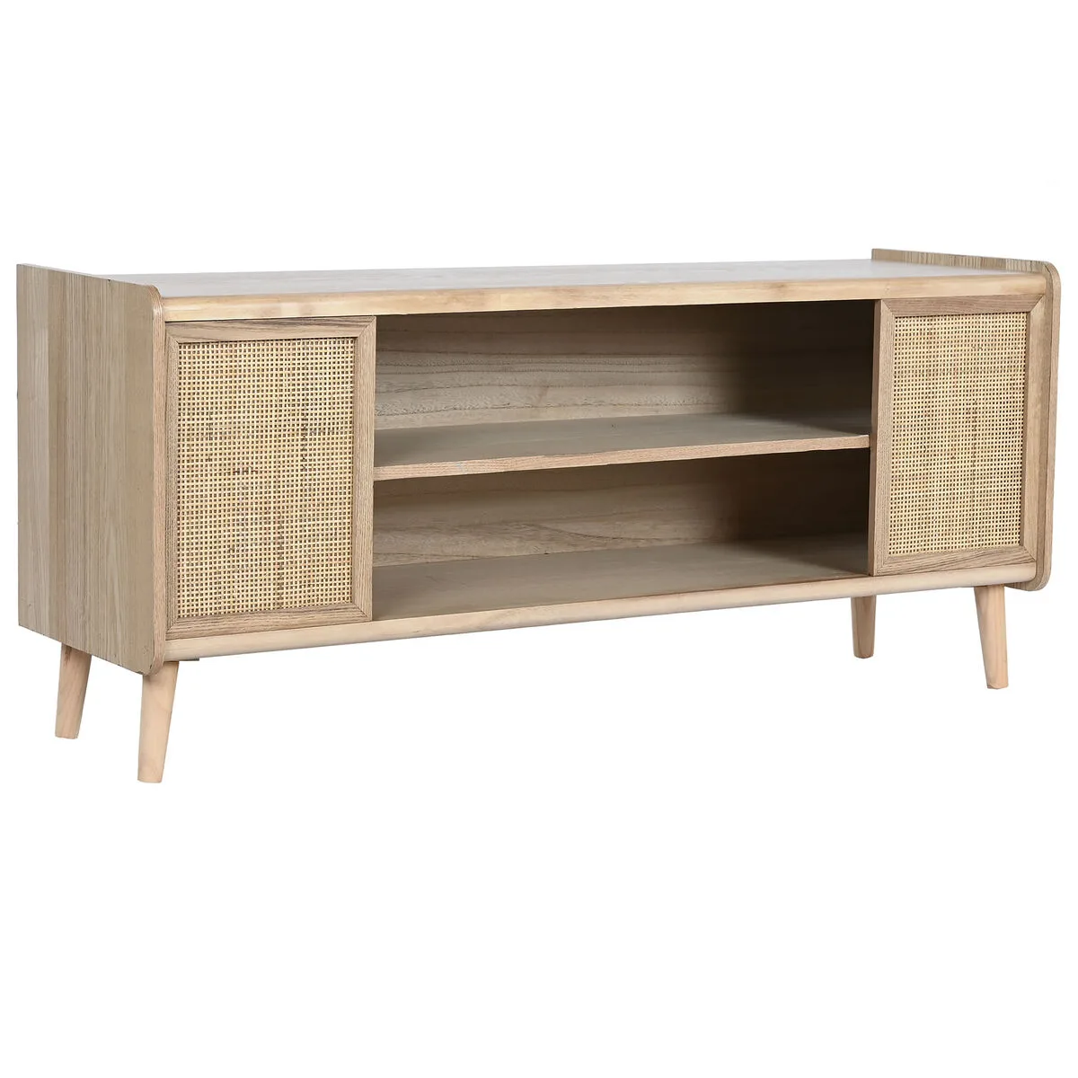 Meubles de television home esprit naturel rotin bois de paulownia 120 x 35 x 54 cm s305603541. Diaytar cultive l'art du bien-être à travers ses produits soigneusement choisis.
