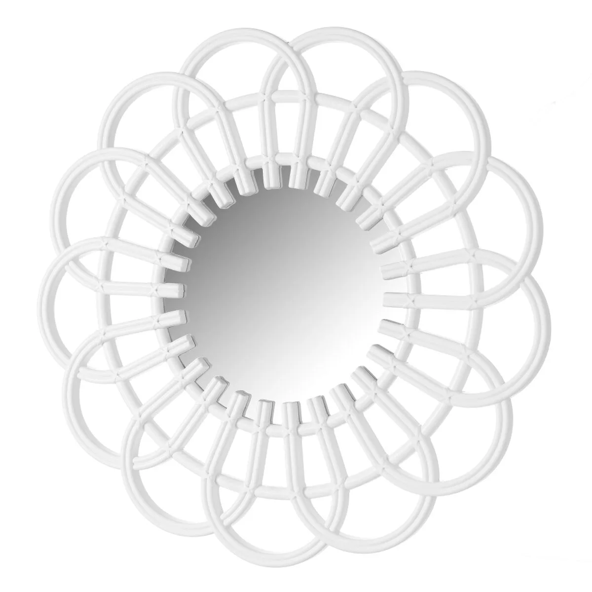 Miroir mural blanc 48 x 1 5 x 48 cm s880879236. Nous sélectionnons pour Diaytar des produits qui ont une histoire, une âme, et qui sauront trouver une place dans la vôtre.