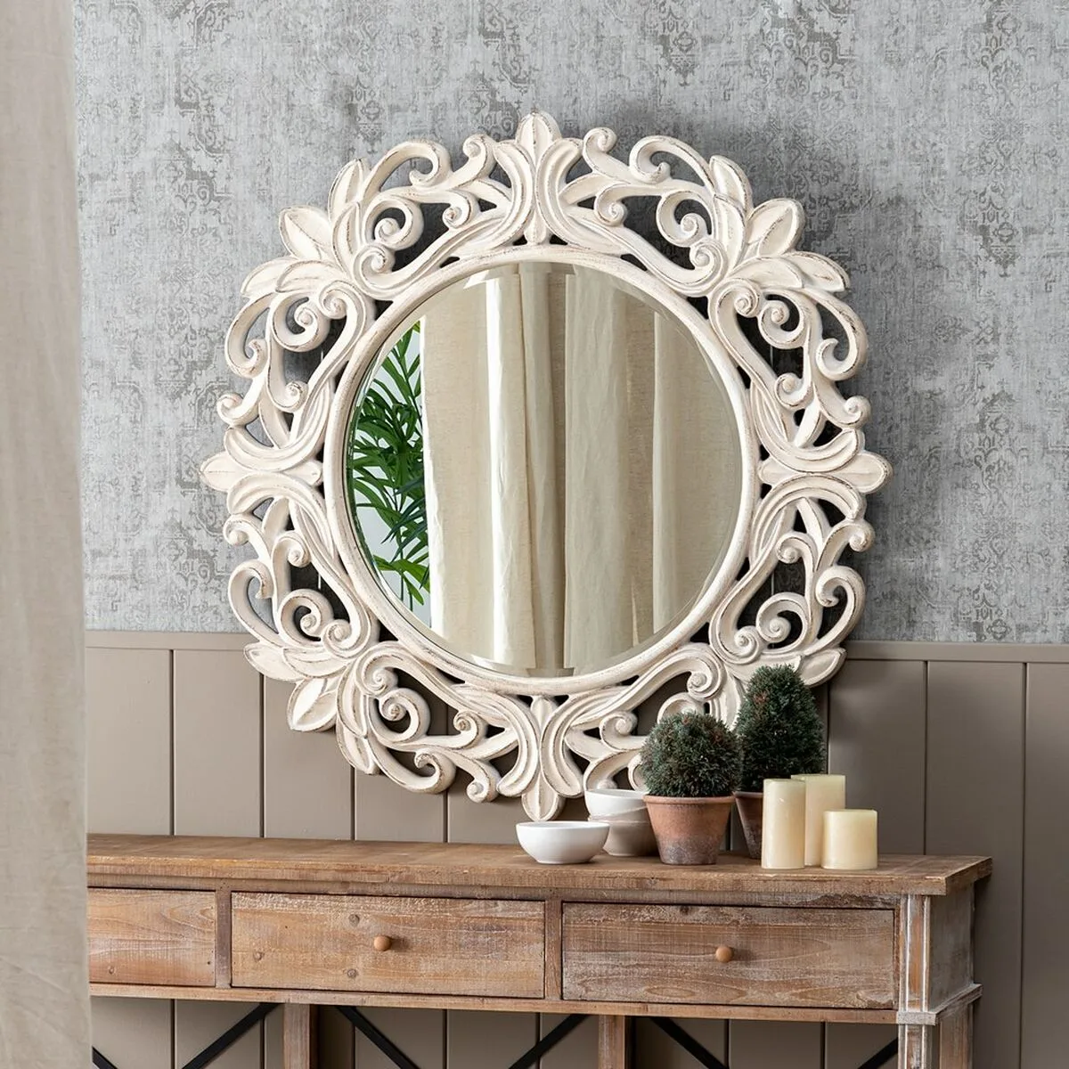 Miroir mural blanc 71 cm 122 7 x 4 8 x 122 7 cm s880098170. Chez Diaytar, nous ne vendons pas que des produits, nous proposons des solutions, du rêve et un peu de magie au quotidien