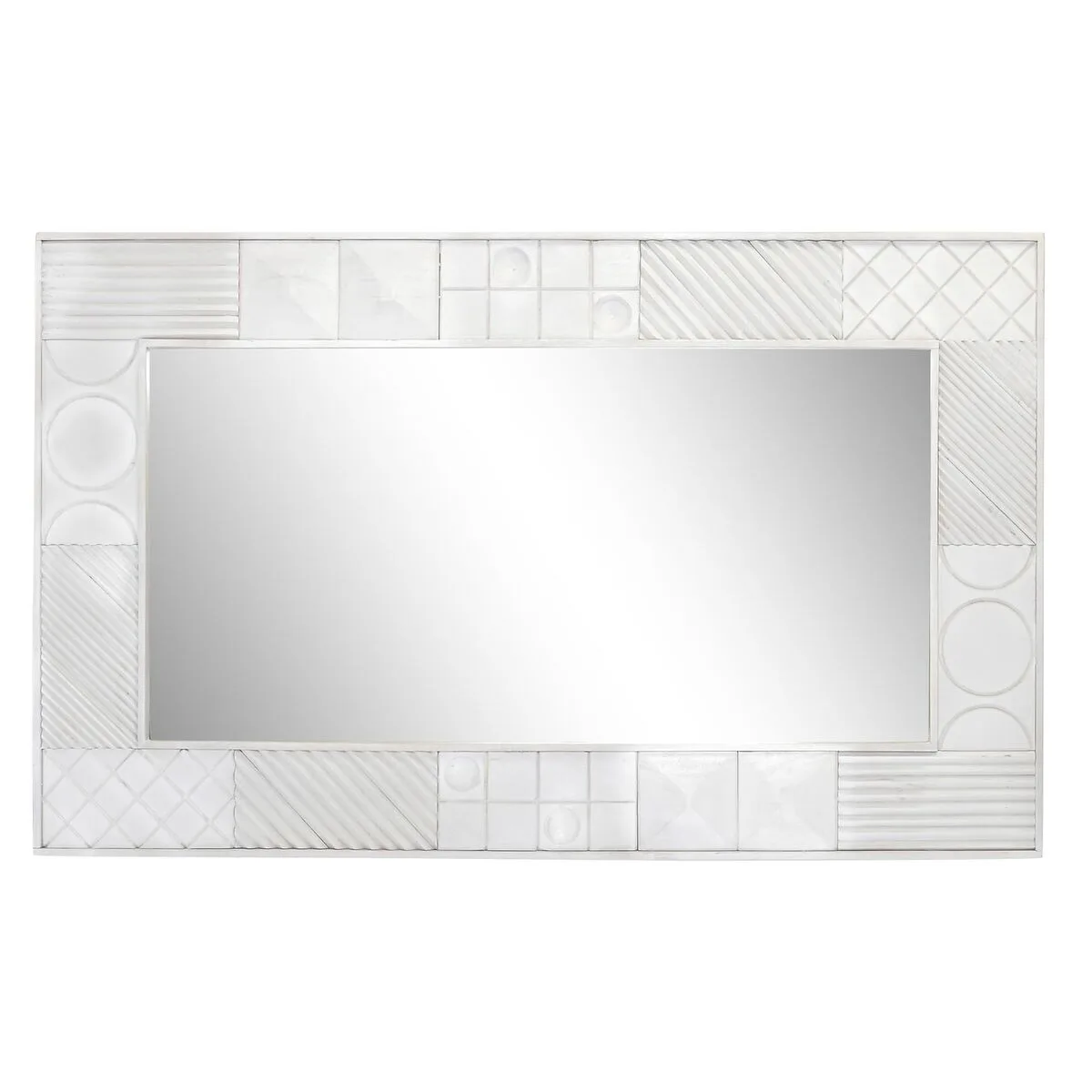 Miroir mural dkd home decor blanc moderne losanges 154 x 4 x 94 cm s303446336. Diaytar, c'est la vitrine permanente des innovations produits qui vont faire parler d'elles dans les mois à venir.