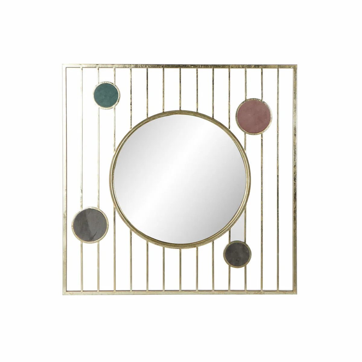 Miroir mural dkd home decor vert gris rose dore cercles sixties 100 x 2 x 100 cm 100 unites s302351939. Notre mission : éradiquer le superflu pour ne vous proposer que l'essentiel... mais en beaucoup plus stylé. Bienvenue chez Diaytar.