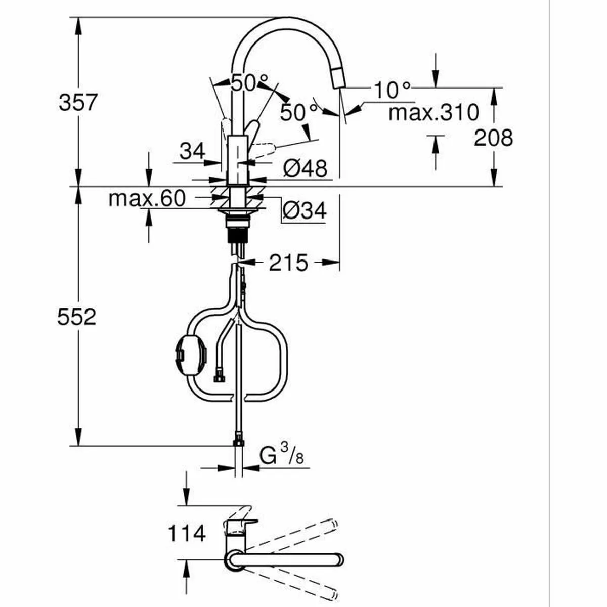 Mitigeur grohe laiton forme en c s719346581. Nous sélectionnons pour Diaytar des produits qui ont une histoire, une âme, et qui sauront trouver une place dans la vôtre.