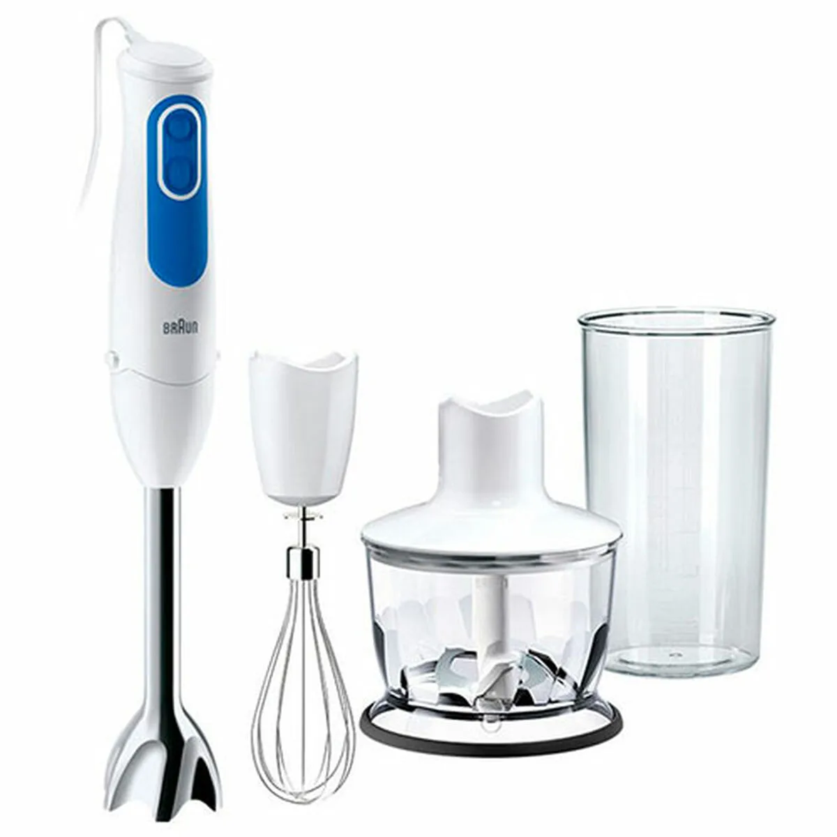 Mixeur plongeant braun mq3035 sauce bleu blanc 700 w s650505341. La recette Diaytar : un tiers de design, un tiers d'innovation, un tiers de fonctionnalité. Le tout saupoudré de tendance.