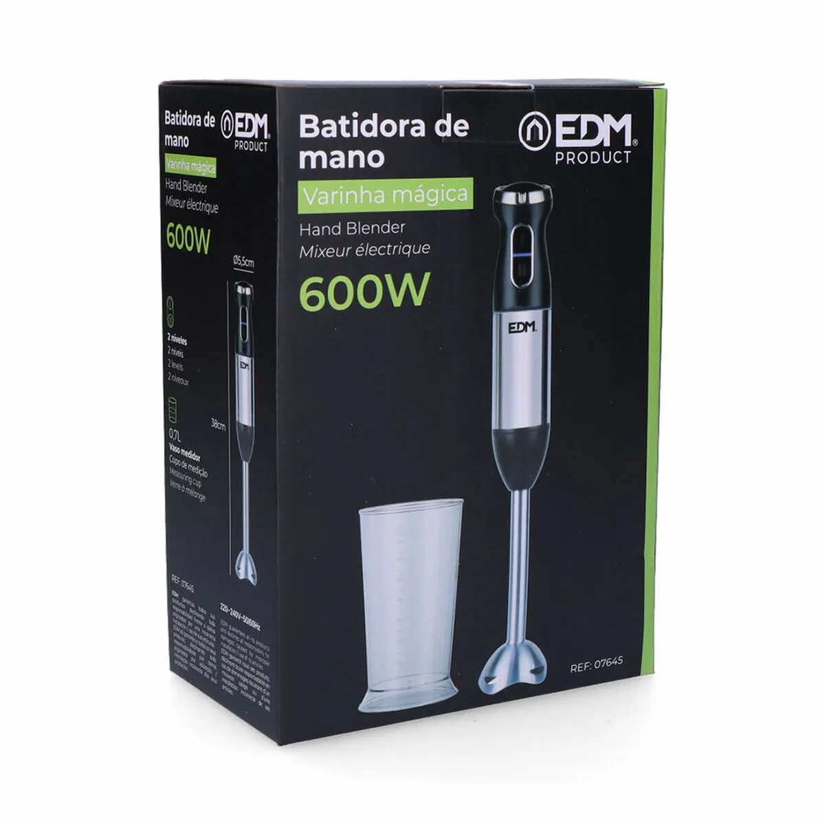 Mixeur plongeant edm 07645 noir argente 600 w s791083664. Diaytar vous propose une sélection pointue de produits électroniques innovants et d'articles maison qui transforment votre quotidien