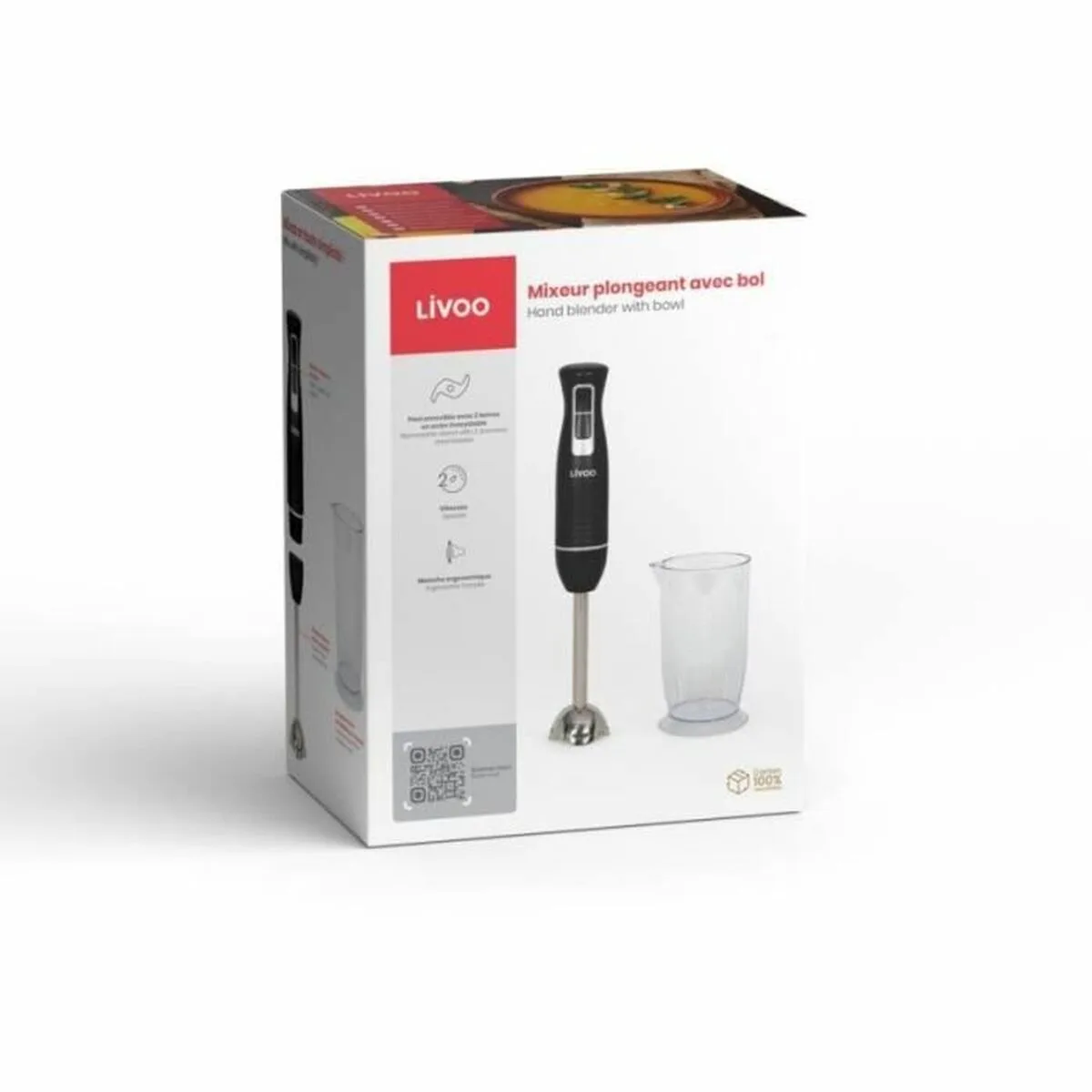 Mixeur plongeant livoo dop245n noir 400 w s7101058374. Diaytar a été pensé pour les multitâches, les exigeants, les pressés, les rêveurs... En somme, pour vous.