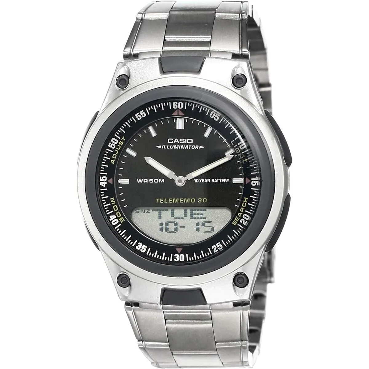 Montre homme casio illuminator telememo 30 noir argente o 40 mm s728553853. Notre philosophie : le produit parfait n'existe pas. C'est pourquoi Diaytar en propose des milliers, pour que vous le créiez.