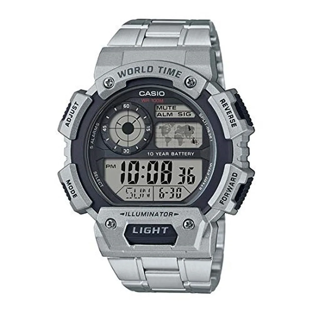 Montre homme casio illuminator worldtime noir argente o 48 mm s728924837. La boutique en ligne Diaytar, un terrain de jeu infini pour tous ceux qui aiment découvrir des produits utiles et beaux