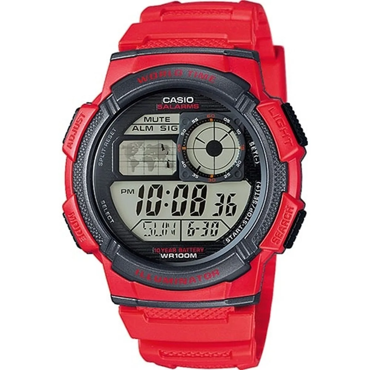 Montre homme casio world time illuminator rouge o 43 mm s727360121. Notre mantra chez Diaytar : un produit, un sourire. Nous mesurons notre succès à votre satisfaction instantanée.