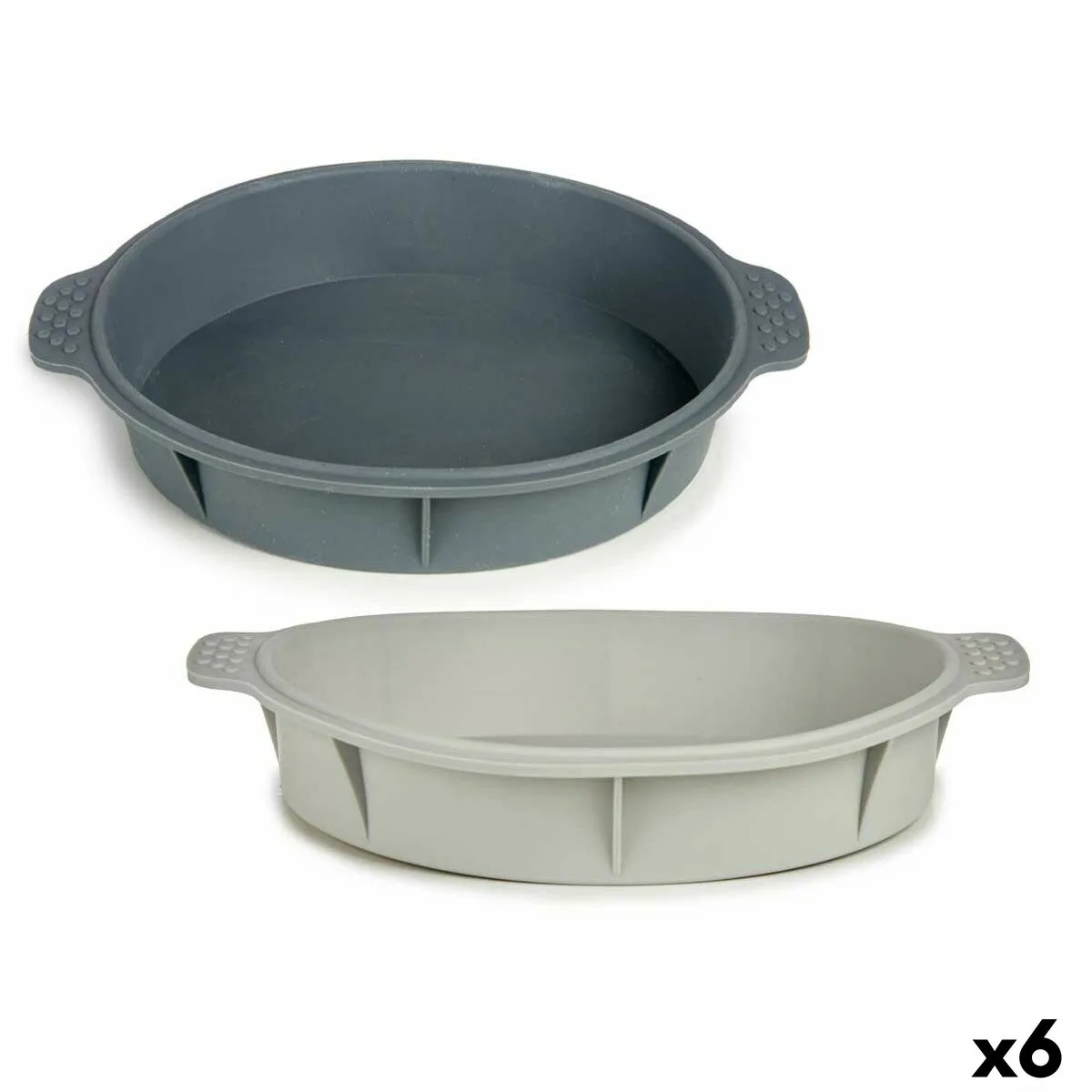 Moule a patisserie kinvara hh156 gris clair gris fonce silicone 30 x 4 5 x 26 cm rond 6 unites s362837764. L'art de vivre à la française s'exprime dans notre collection maison Diaytar.