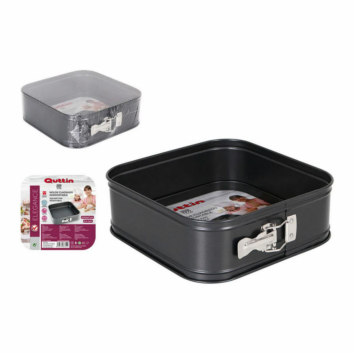 Moule amovible quttin acier au carbone noir 24 x 24 x 8 cm 6 unites s223033830. Votre boutique de confiance Diaytar vous accompagne dans tous vos projets.