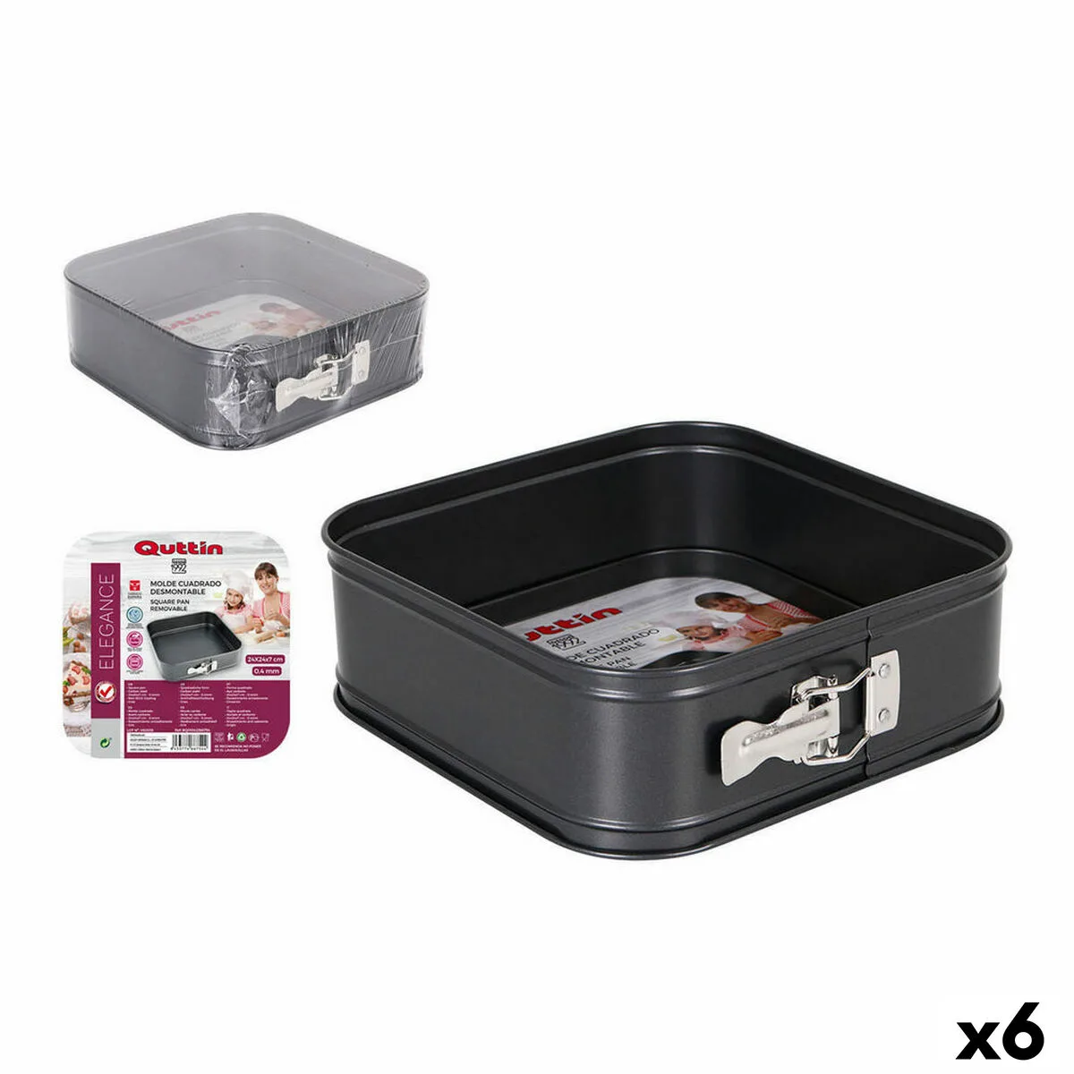 Moule amovible quttin acier au carbone noir 24 x 24 x 8 cm 6 unites s223033884. Diaytar mise sur l'intelligence collective : notre communauté nous guide pour dénicher les produits les plus plébiscités.
