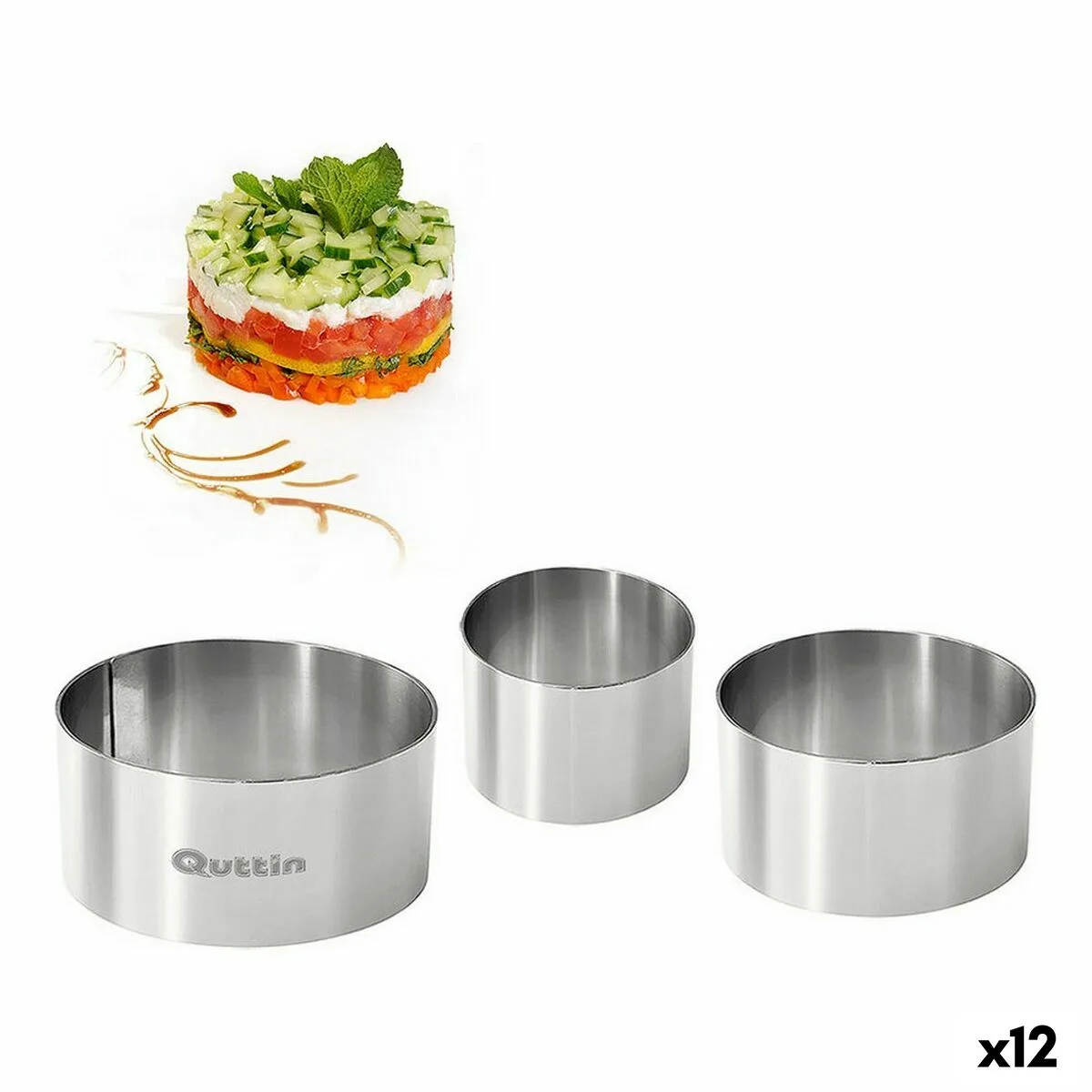 Moule de placage quttin argente acier inoxydable 12 unites 3 pieces s223022765. Diaytar ne suit pas les tendances, il les anticipe à travers sa sélection前瞻 de produits électroniques et généraux