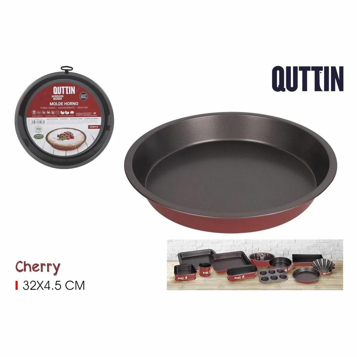 Moule pour four quttin cherry acier au carbone 32 x 32 x 5 cm 12 unites s223040321. Pour les esprits curieux et exigeants, Diaytar est la source intarissable de produits rares et ingénieux.