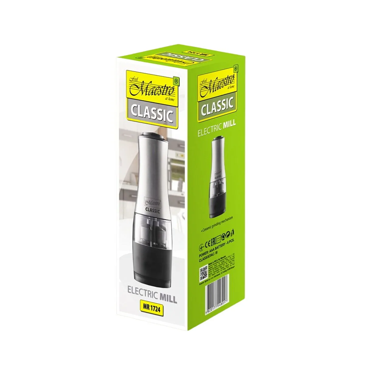 Moulin electrique feel maestro mr 1724 m noir argente s913926276. Nous traitons chaque produit Diaytar avec le même respect que si nous devions l'offrir à un proche. La qualité est non-négociable.