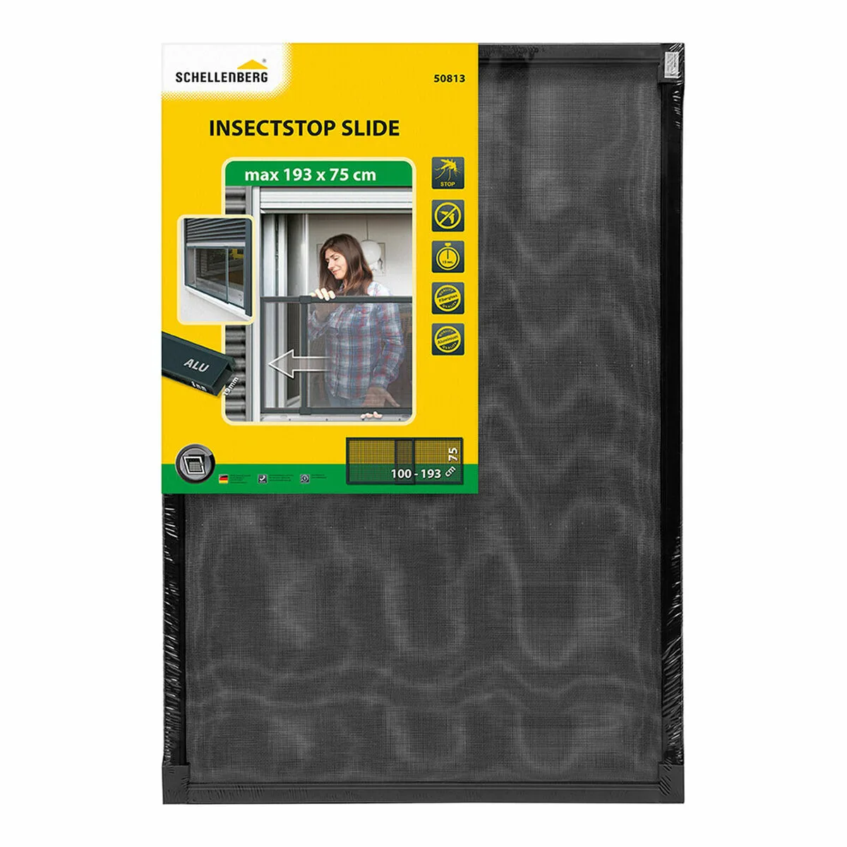 Moustiquaire schellenberg anthracite aluminium extensible avec cadre fibre de verre 75 x 100 cm s791995211. Les dernières tendances mode vous attendent chez Diaytar !