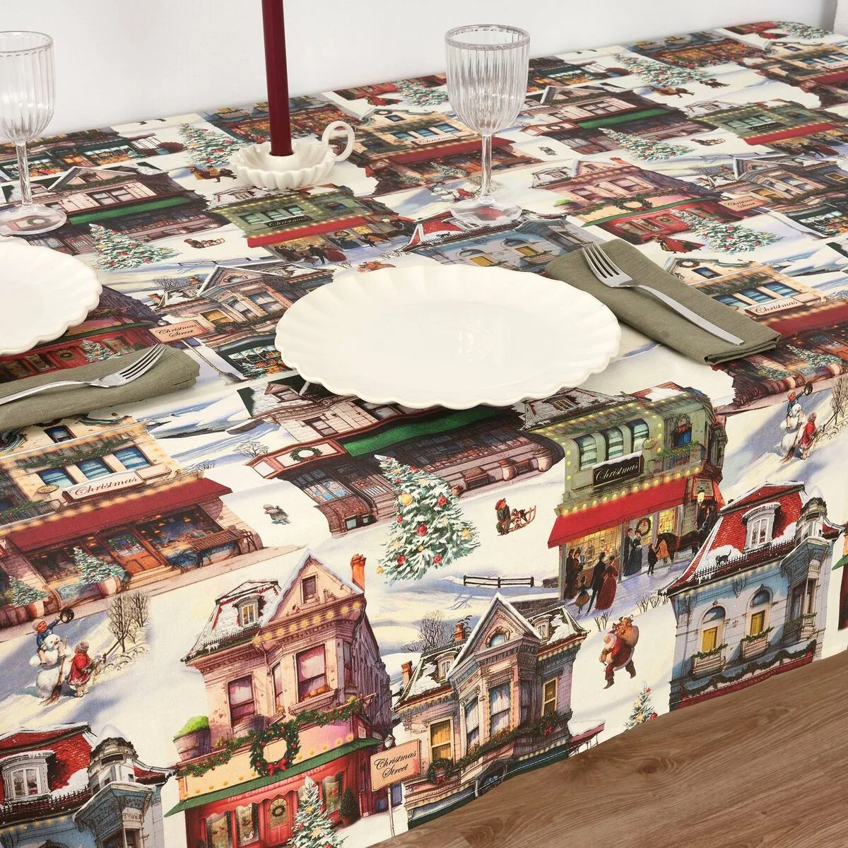 Nappe enduite antitache belum christmas city multicouleur 200 x 150 cm s980217730. La mode selon Diaytar : audacieuse, accessible et toujours dans l'air du temps.