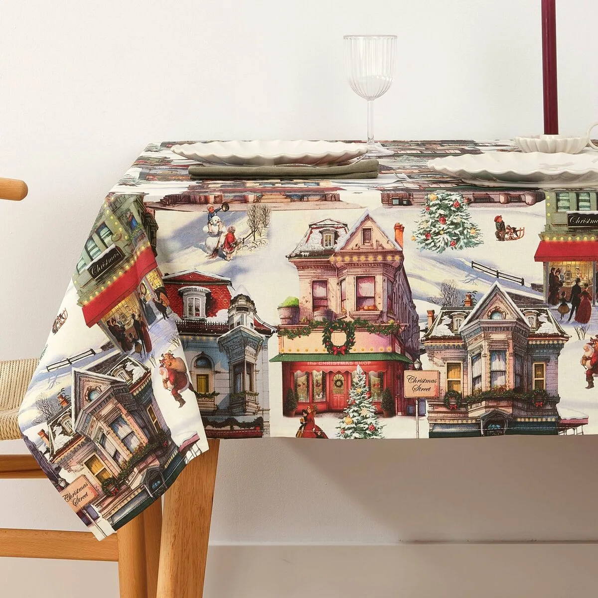 Nappe enduite antitache belum christmas city multicouleur 200 x 150 cm s980217765. Transformez votre intérieur avec les produits déco Diaytar !
