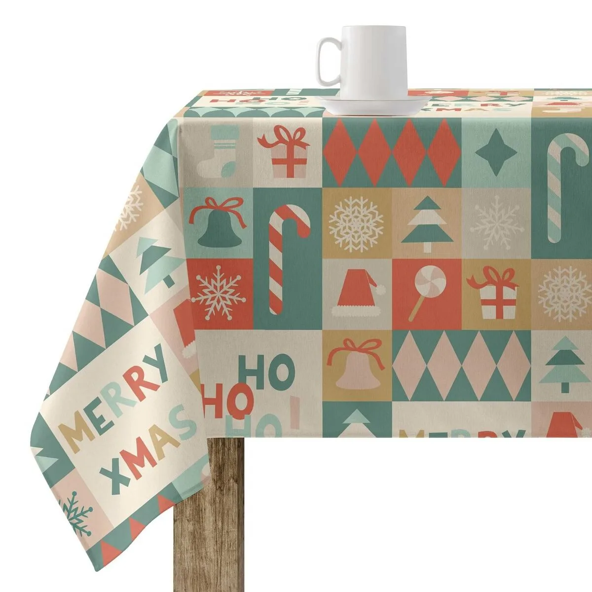 Nappe enduite antitache belum merry christmas multicouleur 250 x 150 cm s980260365. Diaytar ne stocke pas des produits, il collectionne des pièces uniques pour enrichir votre quotidien.
