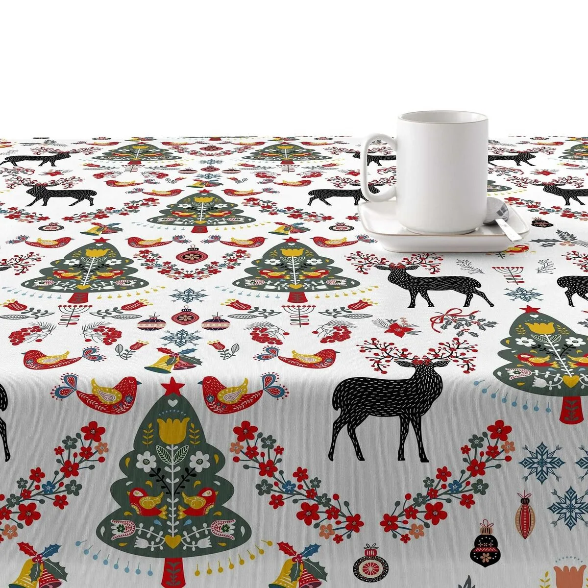 Nappe enduite antitache belum merry christmas multicouleur 300 x 150 cm s980248958. Diaytar ne stocke pas des produits, il collectionne des pièces uniques pour enrichir votre quotidien.