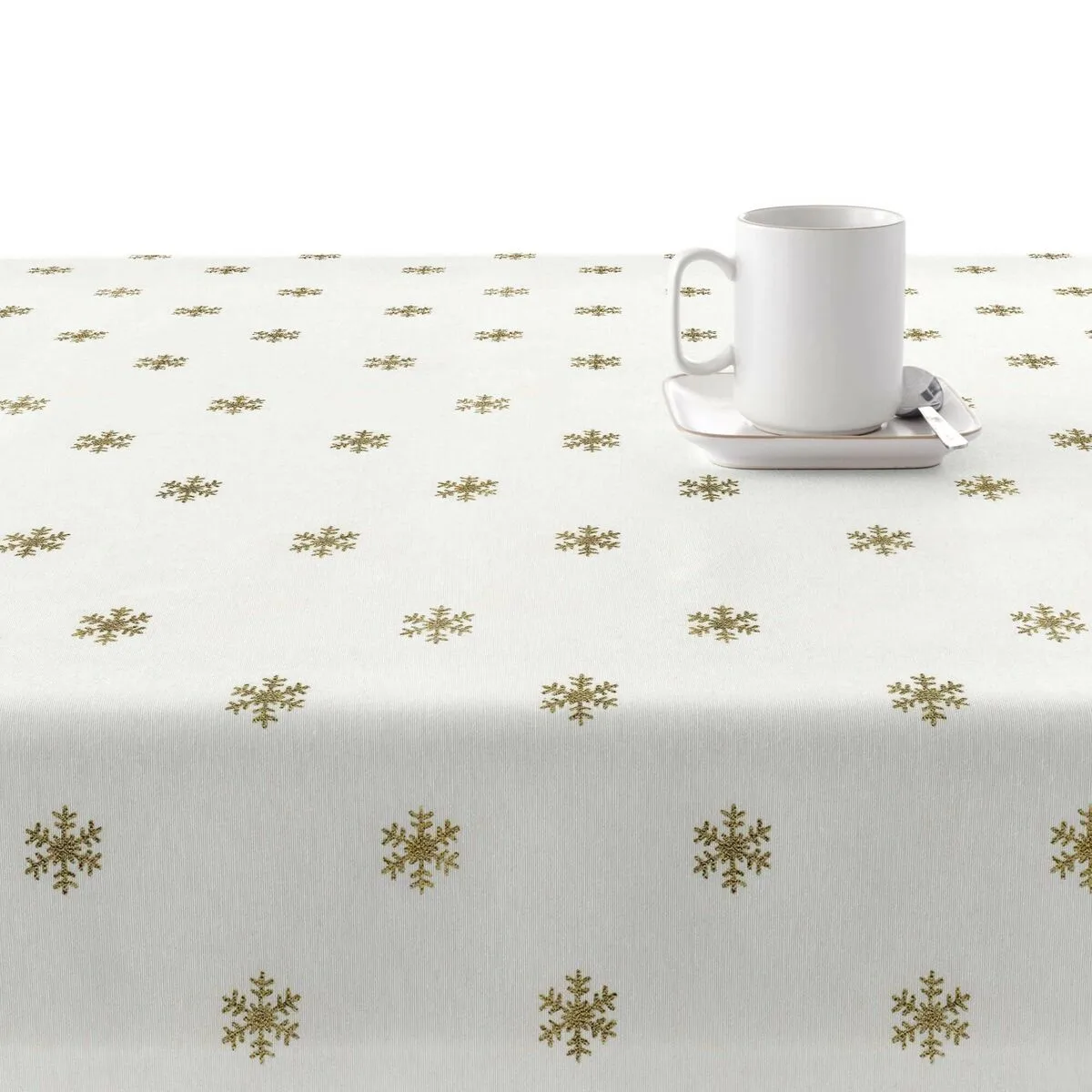 Nappe enduite antitache belum snowflakes gold multicouleur 300 x 150 cm s980276927. La qualité Diaytar : un engagement, une promesse, une satisfaction garantie.