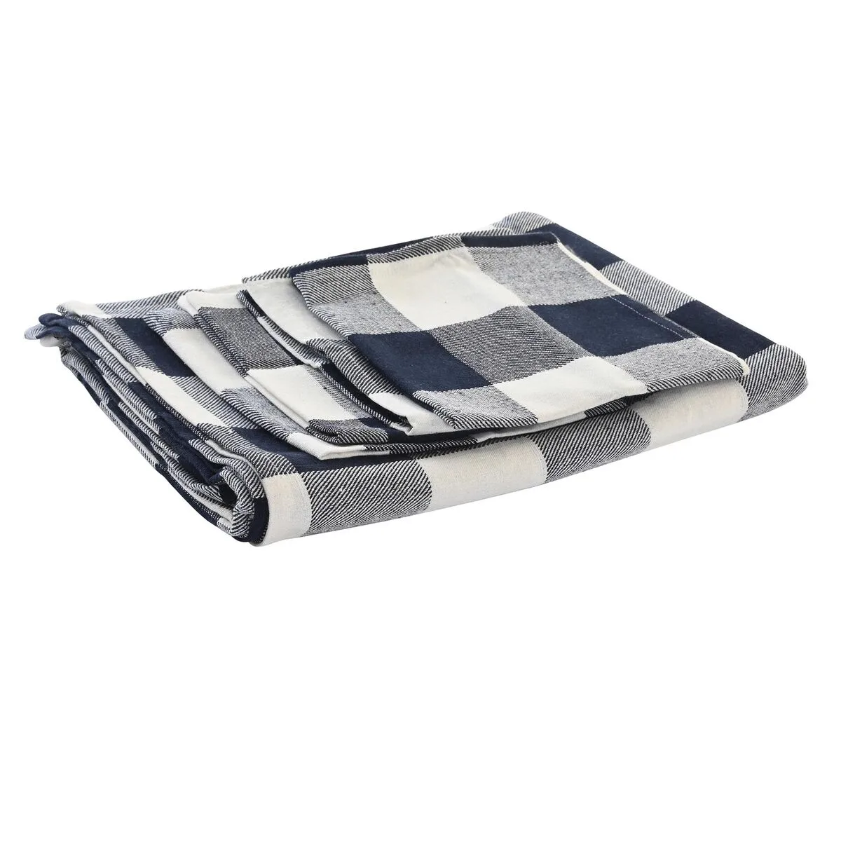 Nappe et serviettes de table dkd home decor 250 x 150 x 0 5 cm bleu blanc s304116872. Nous sélectionnons pour Diaytar des produits qui ont une histoire, une âme, et qui sauront trouver une place dans la vôtre.