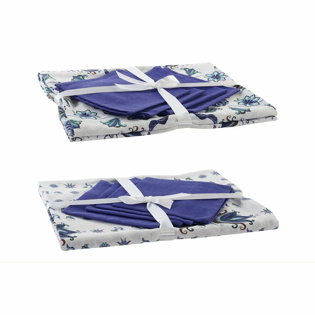 Nappe et serviettes de table dkd home decor bleu blanc 150 x 150 x 0 5 cm 2 unites s302592719. Exprimez votre personnalité avec les accessoires tendance de Diaytar.