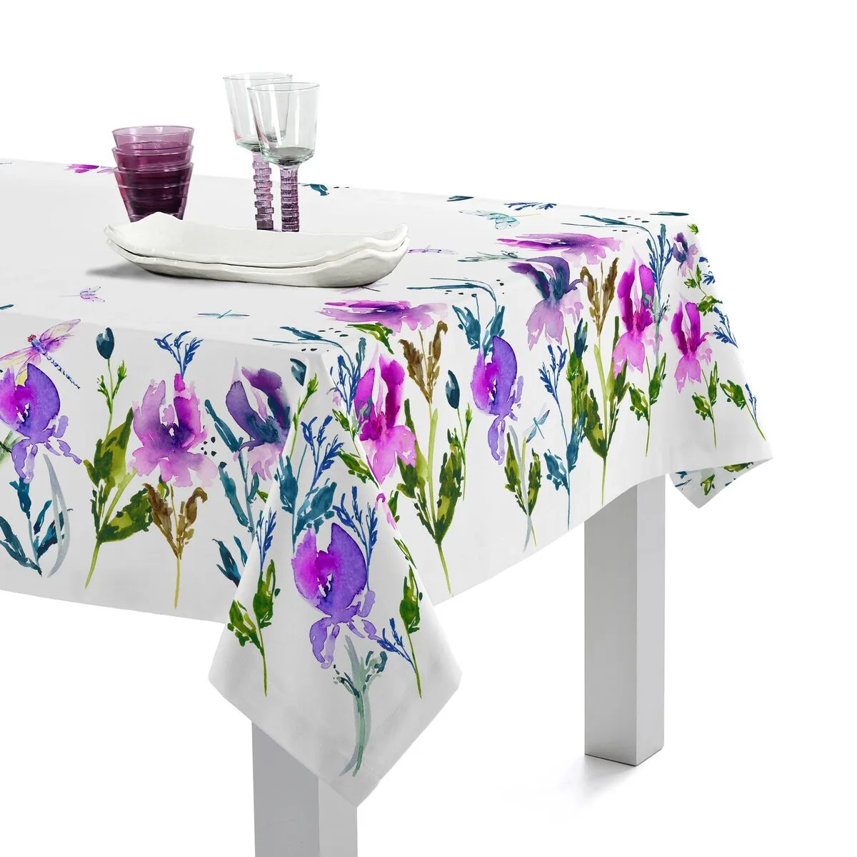 Nappe happyfriday midnight iris multicouleur 150 x 150 cm d161433653. Diaytar : La boutique qui réunit qualité, tendance et prix accessibles sous un même toit.