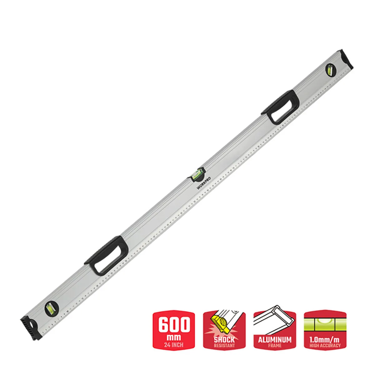 Niveau a bulle workpro aluminium 60 cm s792331862. Notre équipe chez Diaytar est votre équipe de choc, dévouée à débusquer les produits qui méritent votre attention.