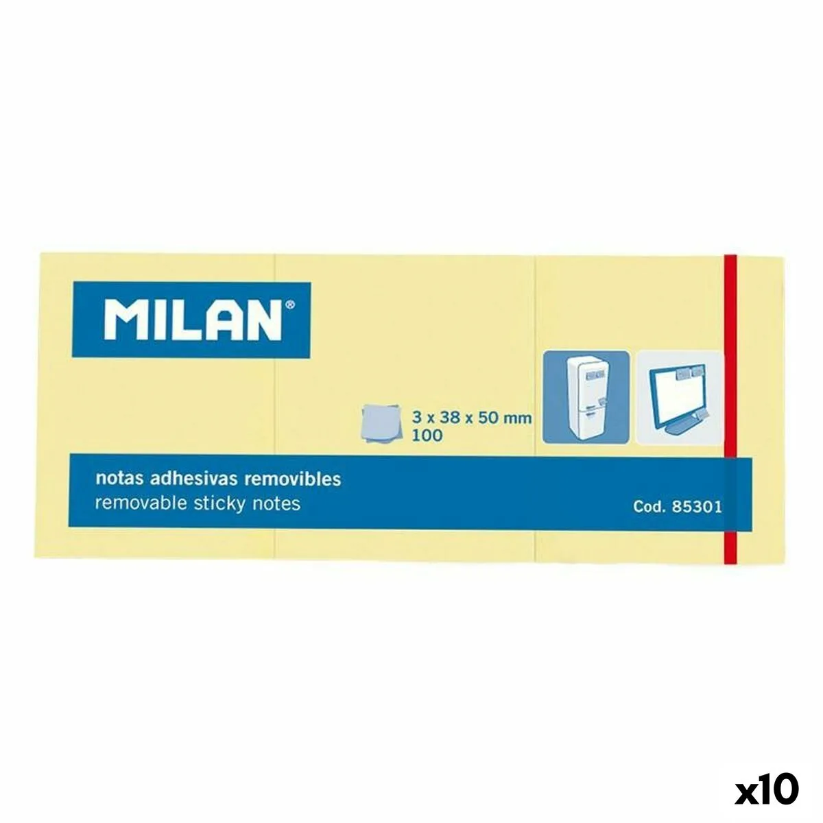 Notes adhesives milan 3 in 1 jaune 38 x 50 mm 10 unites s842223127. Diaytar, c'est votre conseiller shopping personnel, toujours à l'affût des pépites qui correspondent à votre style de vie.