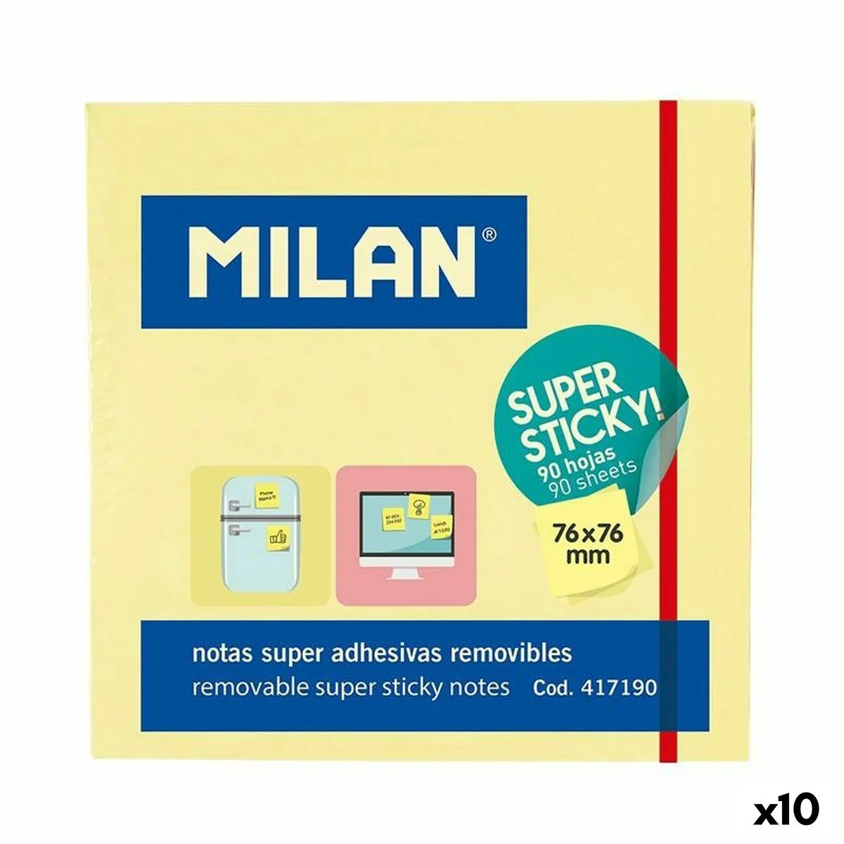 Notes adhesives milan jaune 76 x 76 mm 10 unites s842223077. Diaytar - L'art de bien vivre commence ici. Découvrez nos collections exclusives.