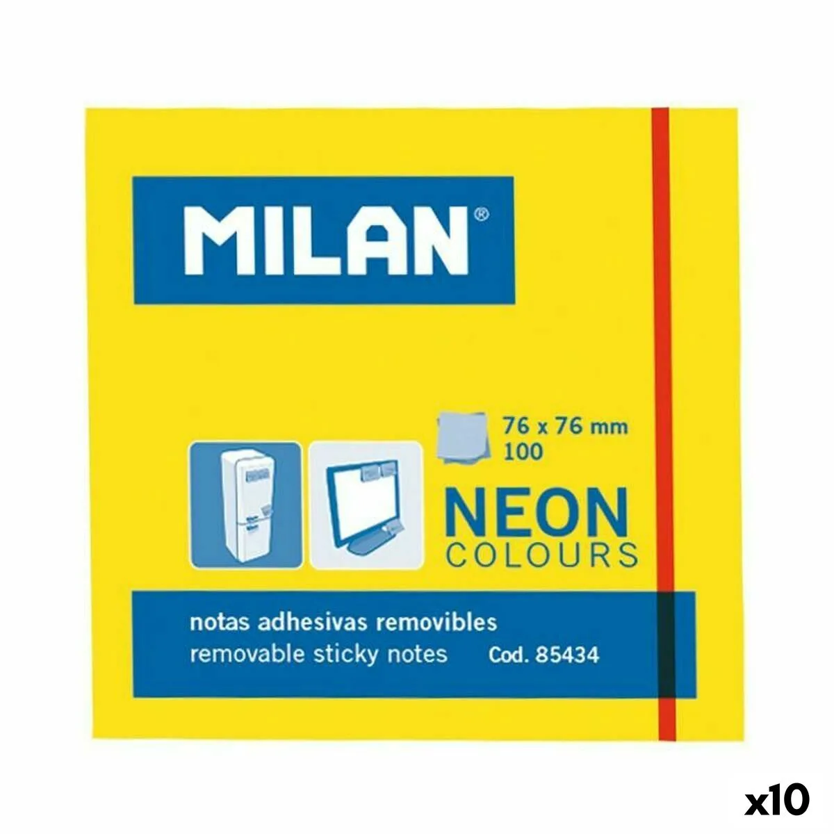 Notes adhesives milan jaune 76 x 76 mm 10 unites s842223581. Diaytar réinvente votre quotidien avec des objets déco pleins de charme.