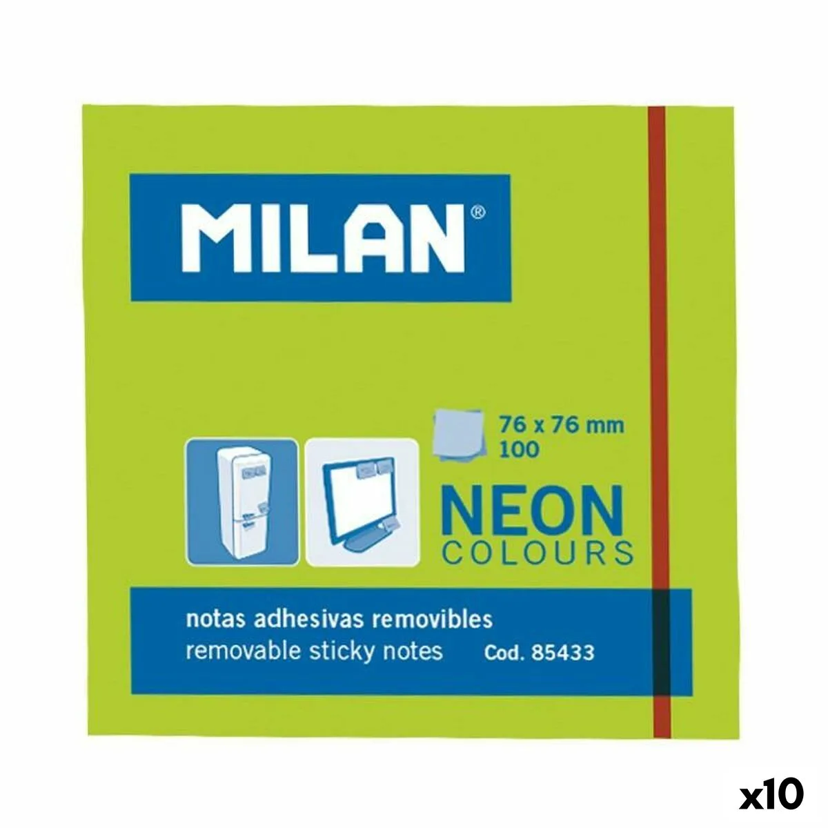Notes adhesives milan vert 76 x 76 mm 10 unites s842223433. Pour vous, nous avons créé Diaytar : l'antidote à la monotonie shopping, une injection régulière de produits novateurs.