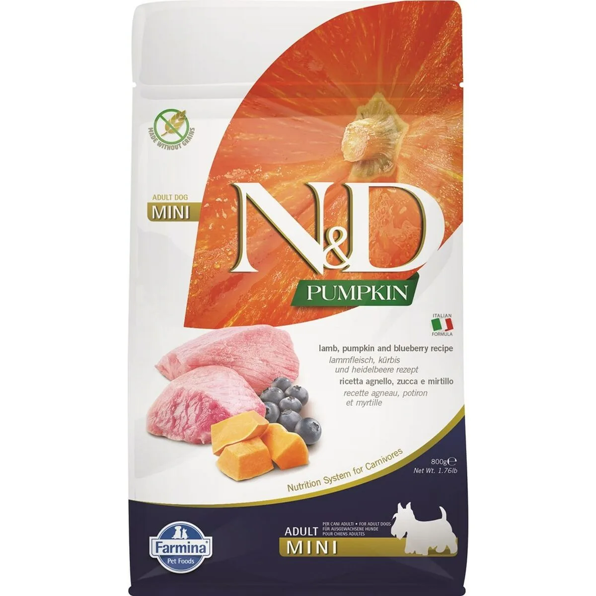Nourriture farmina n d mini adulte myrtille agneau citrouille 800 g s910889846. Pour un shopping sans limites : Diaytar déniche pour vous le meilleur des produits généraux, électroniques et de style de vie