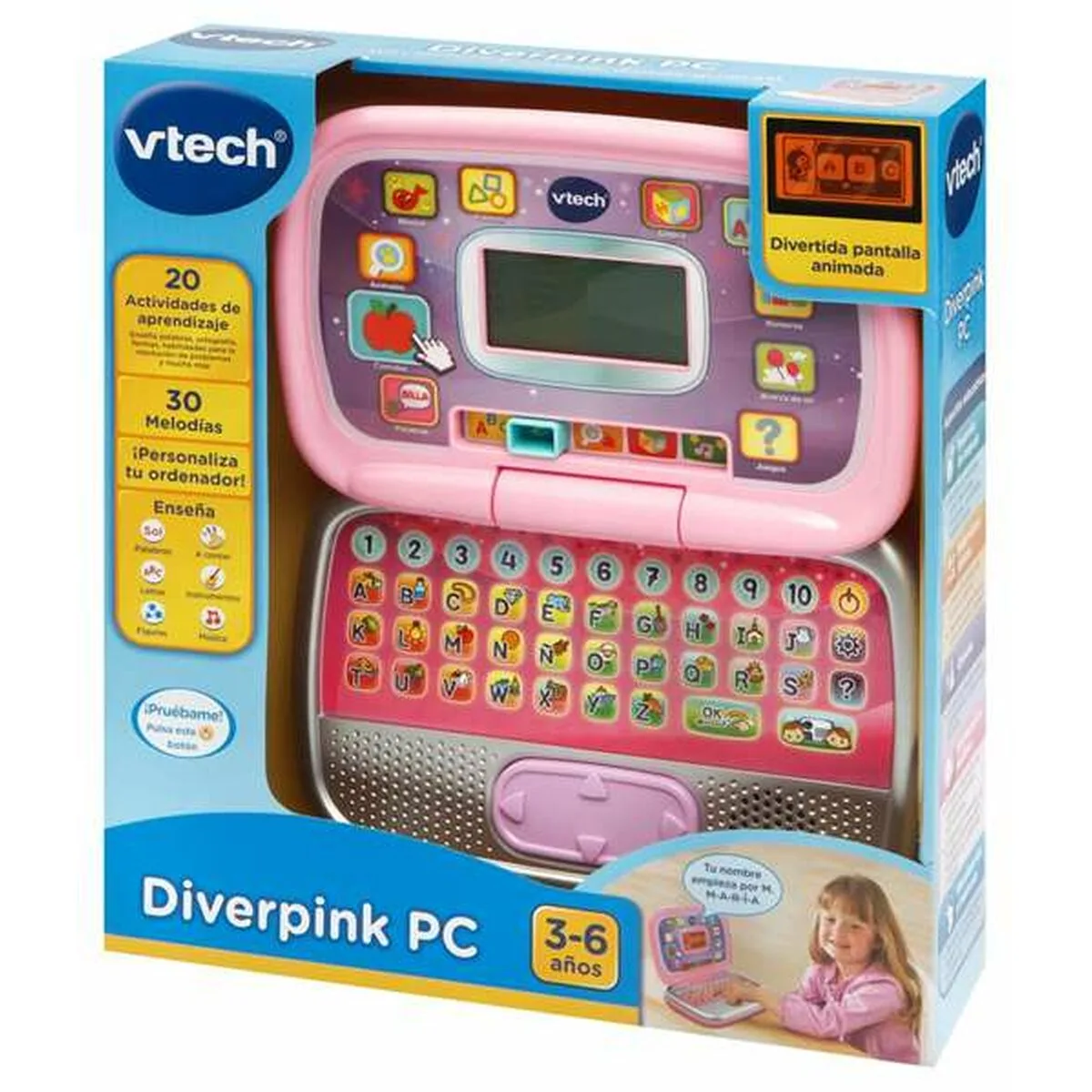 Ordinateur jouet vtech diverpink pc es 24 x 16 x 6 cm s243578063. Diaytar cultive l'art du bien-être à travers ses produits soigneusement choisis.