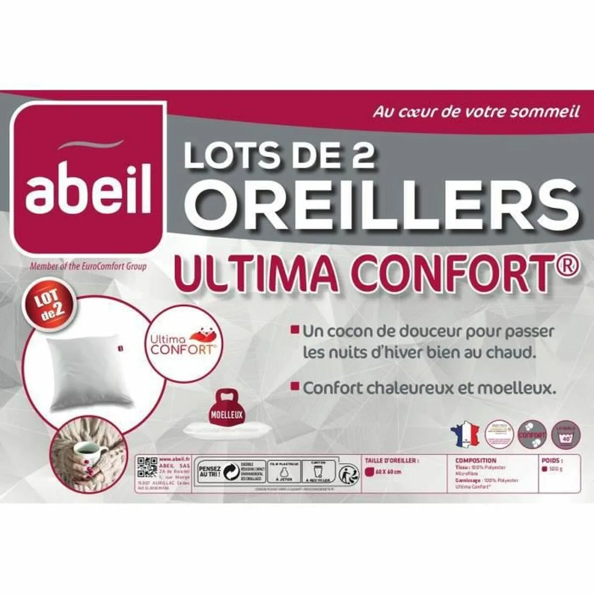 Oreiller abeil 60 x 60 cm 2 unites s717128338. Diaytar puise sa force dans sa capacité à sans cesse renouveler son offre avec des produits généraux frais et inattendus